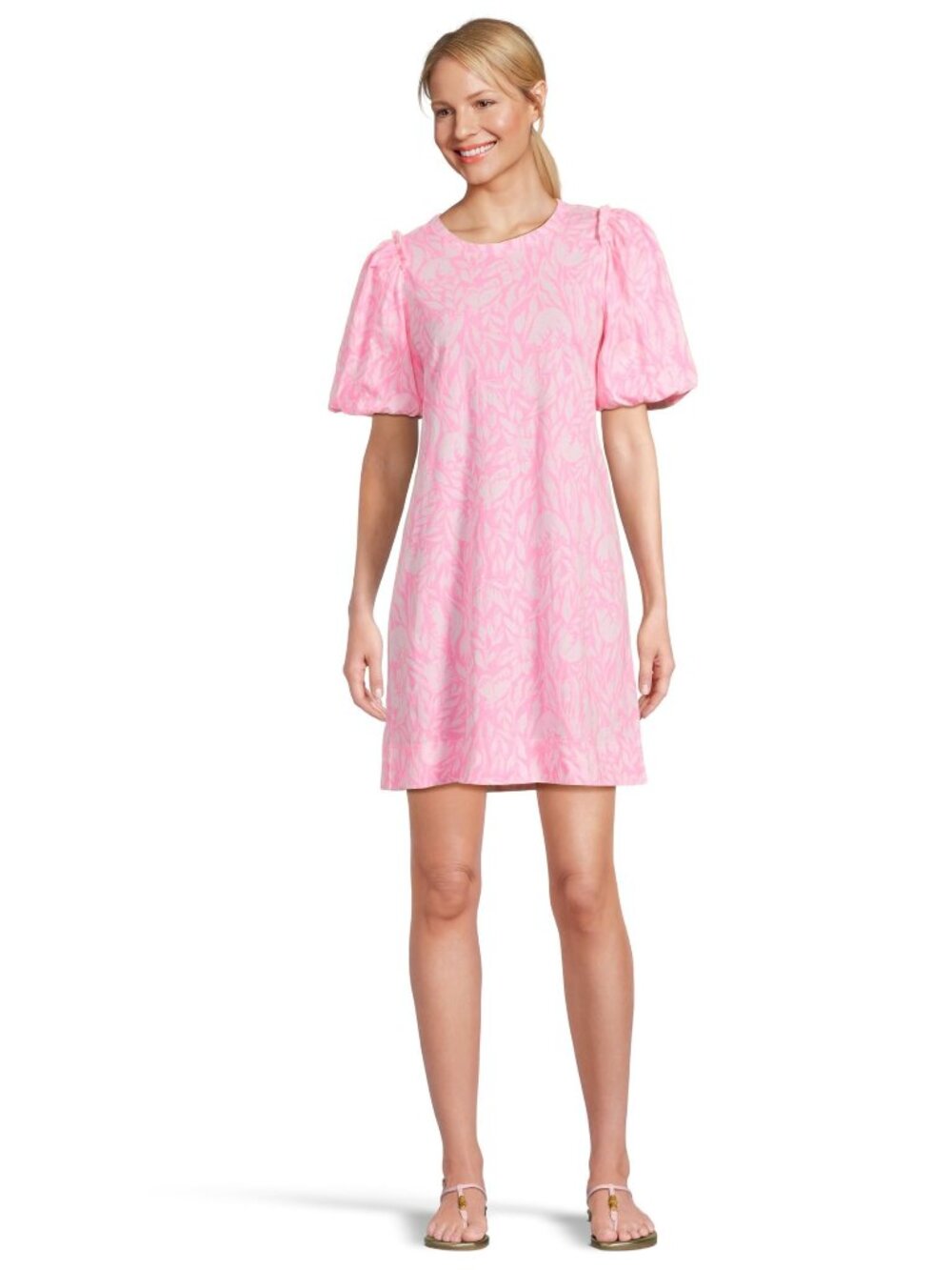 Lilly Pulitzer Women's, Mercer Dress, Rousseau Pink Tulip to Tango